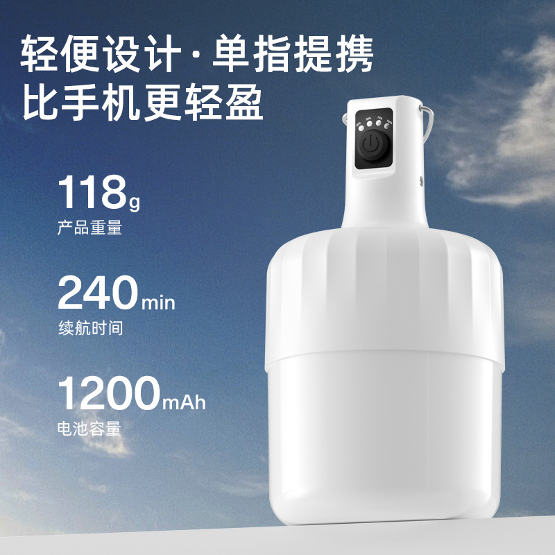 Shenfuo T80 gancho de mano colocado lámpara de campamento LED multifuncional carga portátil tienda de campaña atmósfera lámpara de campamento al por mayor