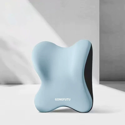 Car Headrest and Lumbar Support, Waist support - ivory-pillow-maca-blue-one-size-fits-all