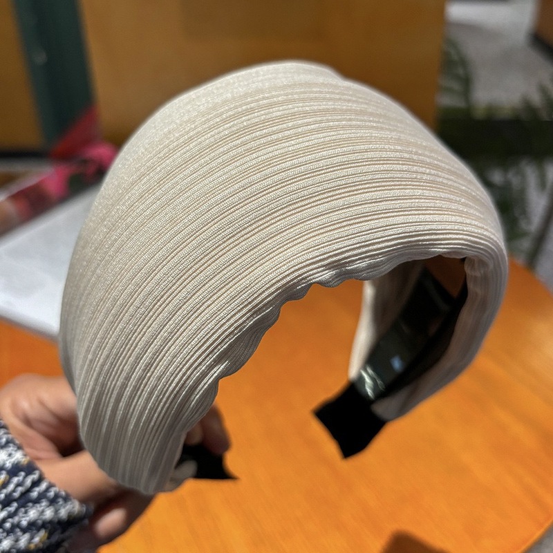 秋冬高颅顶精致加厚显脸小发卡秋冬洋气宽边遮发际线头箍宽边发箍|undefined