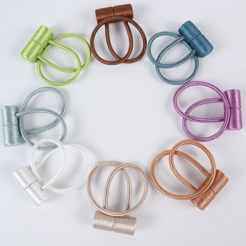  new creative curtain magnetic buckle, cylindrical earphone magnetic buckle strap, simple new curtain buckle wholesale