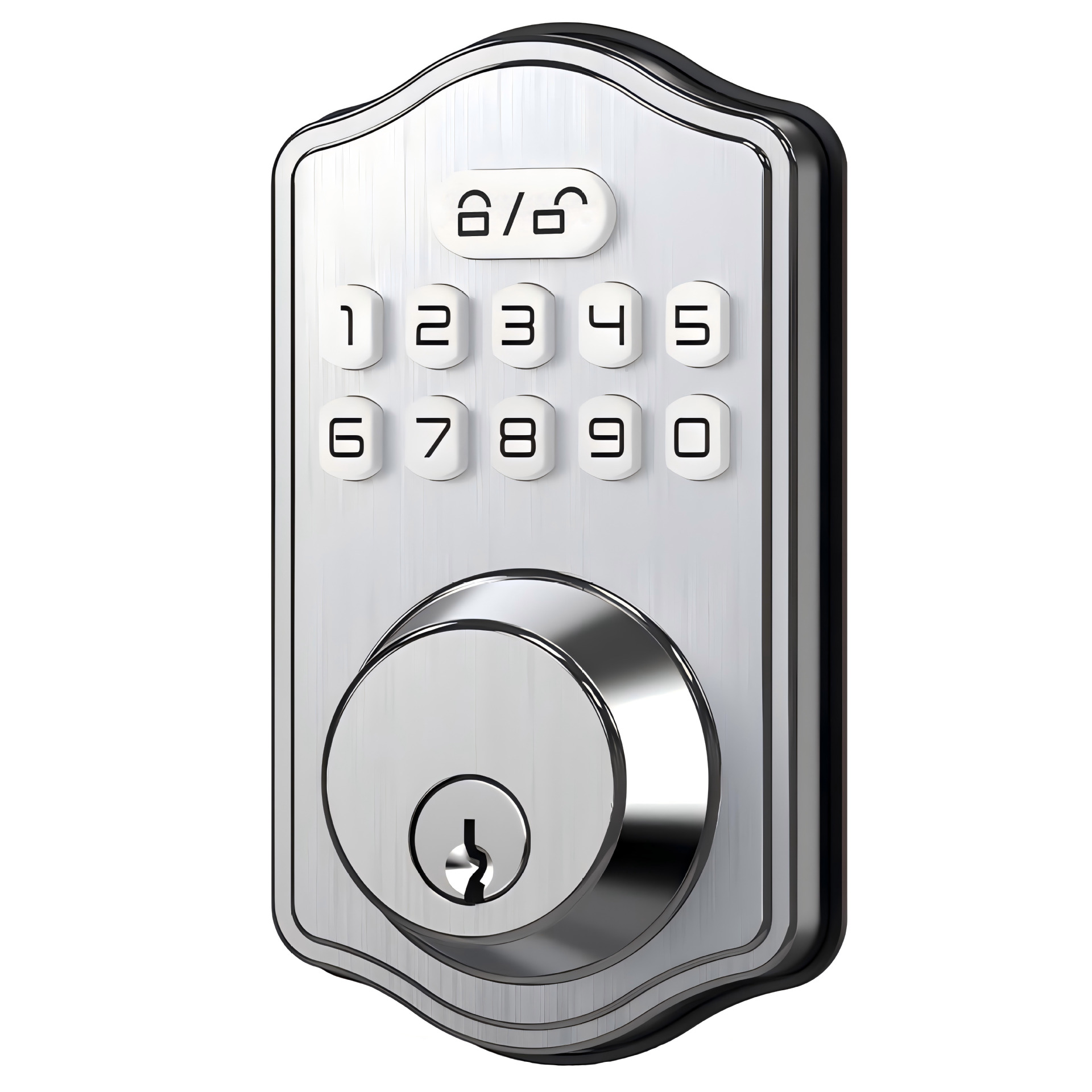 비밀번호 기능 샌드 니켈 색상 비밀번호 키패드 새틴 니켈