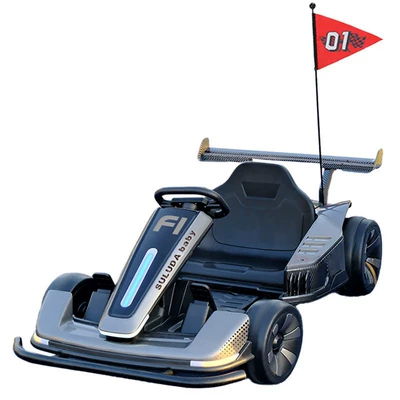 Qatlanan elektrik velosipedlər — new model boys' car - drift-model-in-painted-graydual-drive-24v-dual-batteries-wheelbase-adjustment-throttle-and-brake-remote-control-bluetooth-early-education-official-standard-configuration
