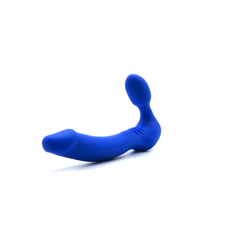 Double-Headed Vibrating Dildo, Silicone Dual-Ended Toy for Internal Stimulation, Purple — detail image 8