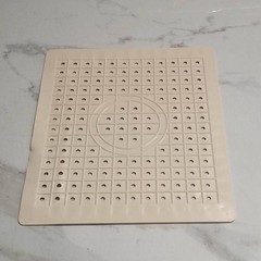 2個入り正方形カップマット水切りマット-食器洗い桶マット食器用プレースマット水切りマットシンクマットシンク用防水マット-2個セット