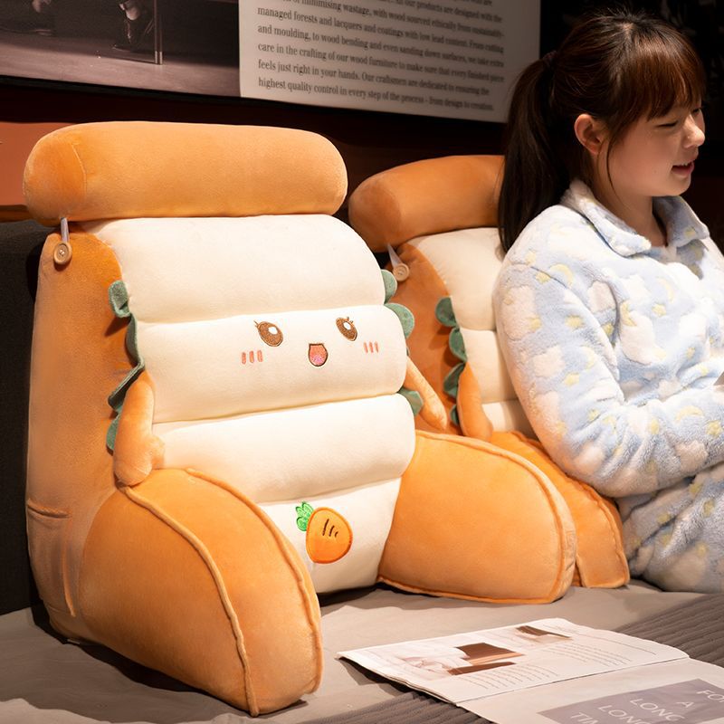 Bedside Cushion Soft Bag Pillow Large Backrest Bed Play Mobile Phone Dormitory Reading Pillow Tatami Sofa Waist Cushion