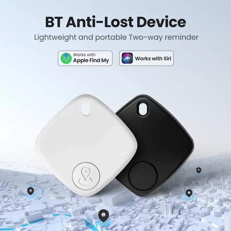 Устройство позиционирования для Apple FindMY для ключей/авто/миски, Bluetooth, дистанционное позиционирование без ограничения расстояния