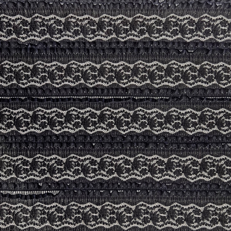 Tejido de encaje blanco de ganado vestido de encaje de otoño de encaje de cola de pescado de tela de encaje envuelta