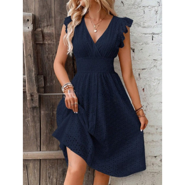 Multicoloured summer elegant dress