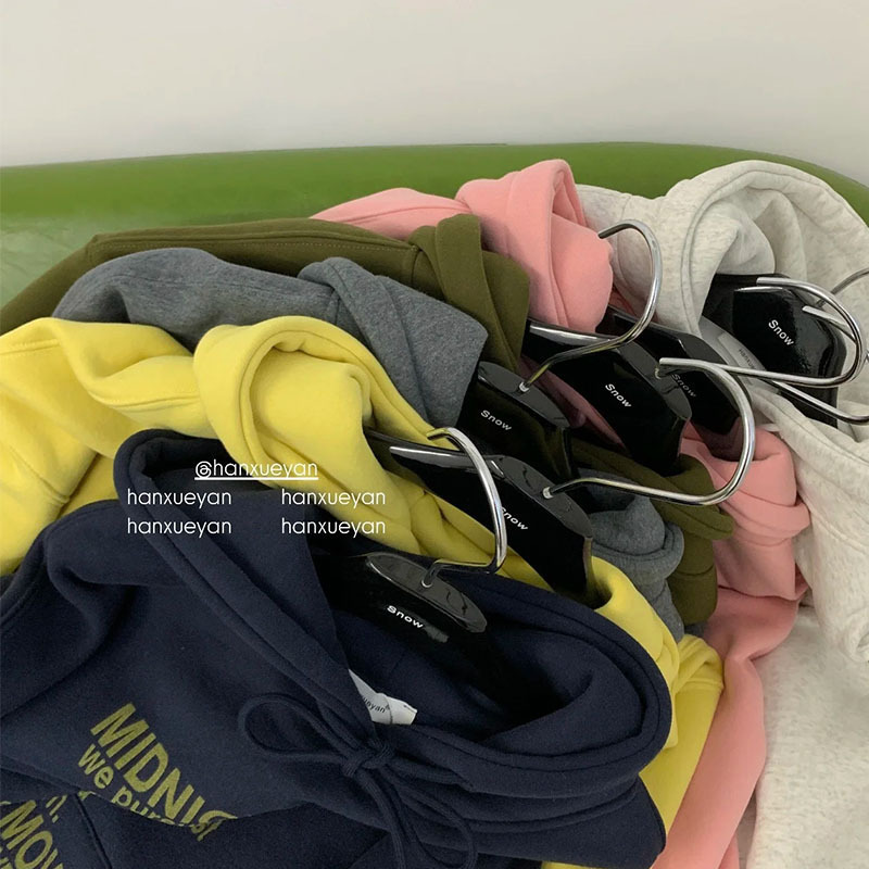 广州十三行秋冬季新款韩版宽松慵懒风卫衣外套品牌女装批发货源|undefined