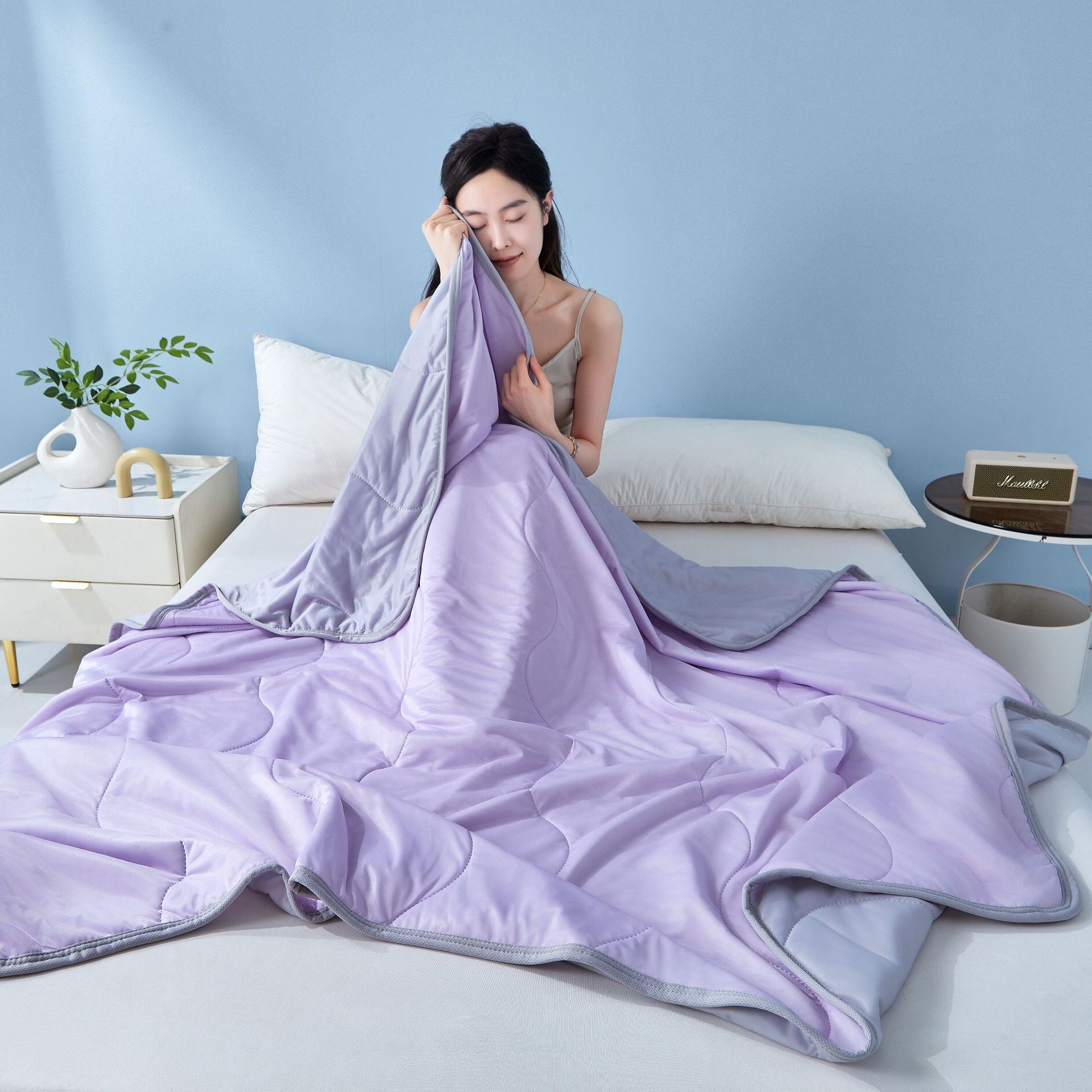 웨이브 그리드-퍼플 [Xiyin 크로스보더 핫모델]