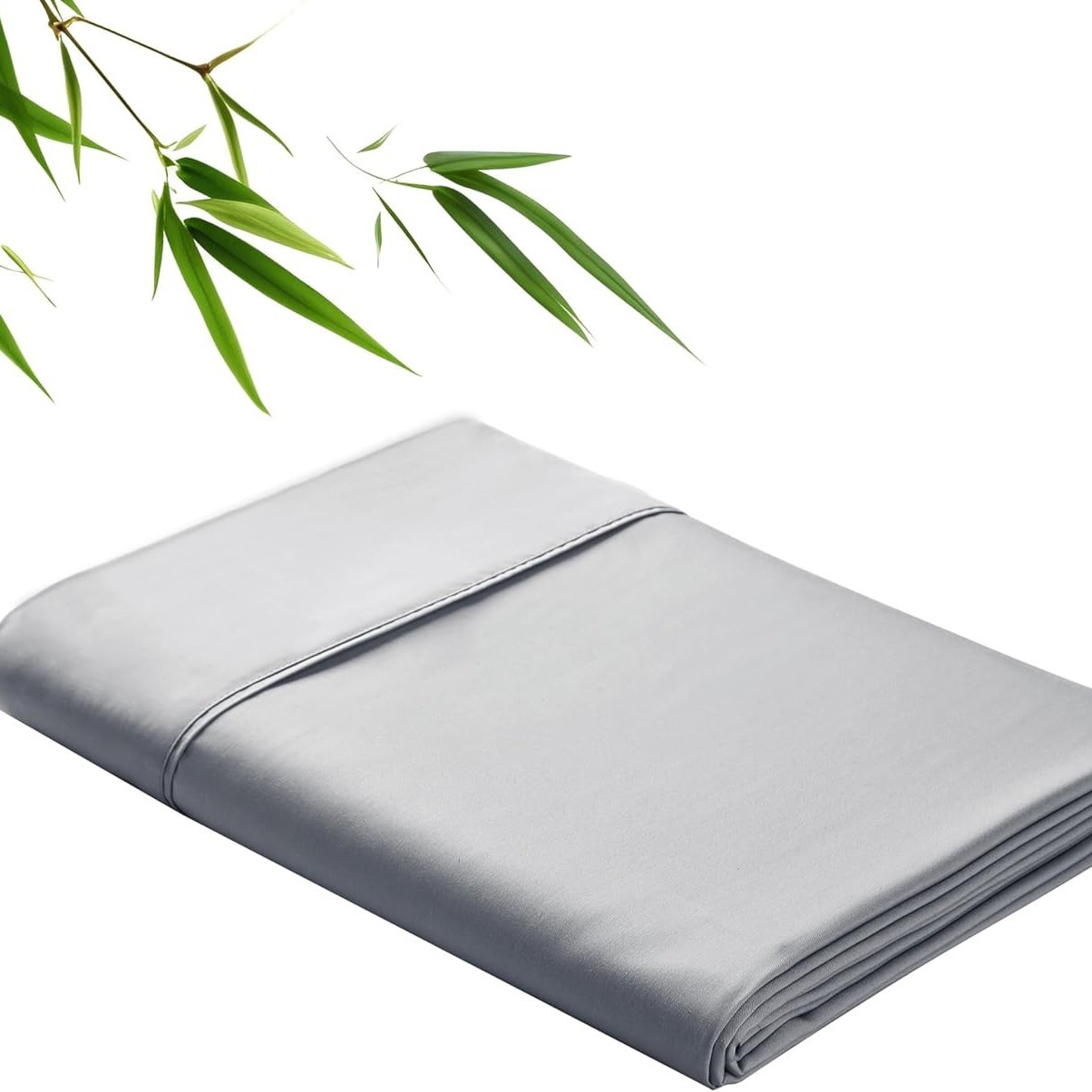 Clase A, estera de fibra de bambú, sábana de un solo producto, helado, ropa de cama de color sólido con sensación fresca y lavable a máquina, Amazon