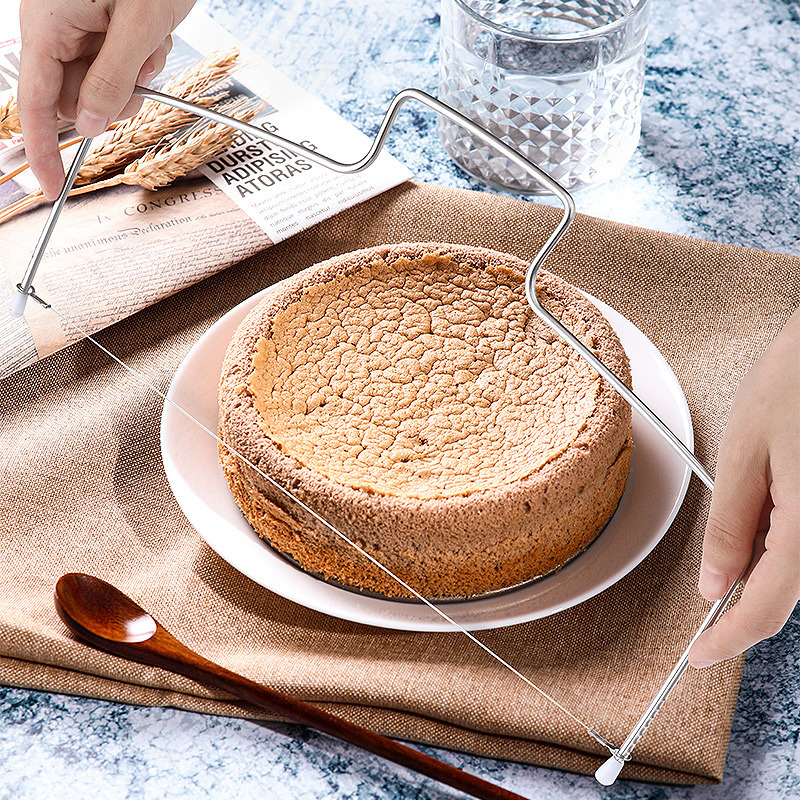 ステンレスパンケーキ分割器スライスカッター補助層器焙煎ツール長期供給源|undefined