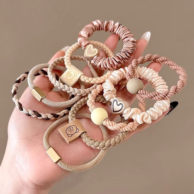 Coletero elástico sencillo de nuevo estilo 2026, banda para el pelo pequeña sin costuras para mujer, suave para el cabello, sujetador de cola de caballo.