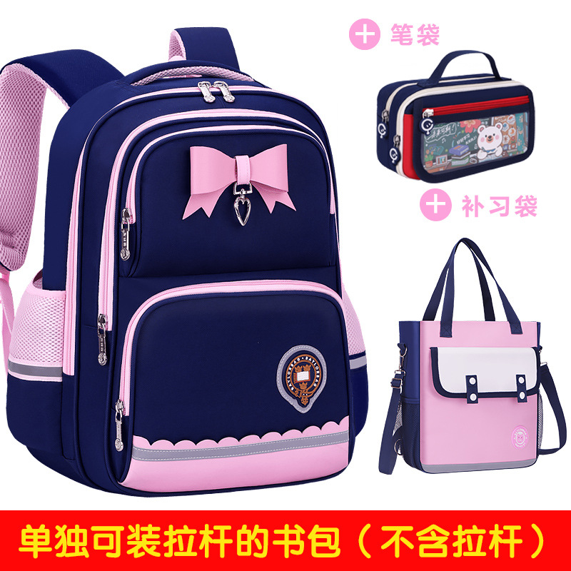 Mochila Escolar con Ruedas para Primaria Grados 2-6 de Tela de Oxford Impermeable Reducción de Carga para Escuela