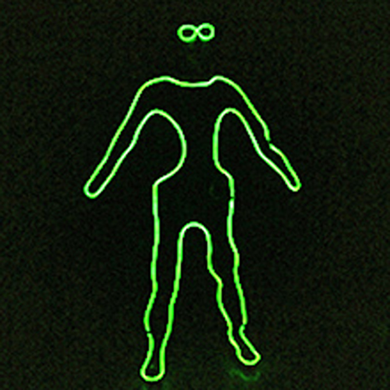 El luz fría fluorescente danza rendimiento apoyos danza láser LED rendimiento ropa alienígena papel gente ropa luminosa