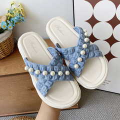 Fashion Slippers Women Summer Outdoor New Fashionable Beach Anti-Slip Versatile Flip Flops 