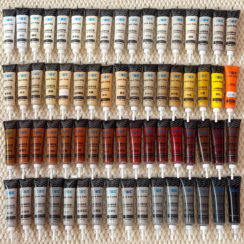 Wholesale Tu Niu 141-Color Wood Furniture Repair Paste, Gray Paint Filler for Door and Window Skirting Line Nail Hole Paint Repair