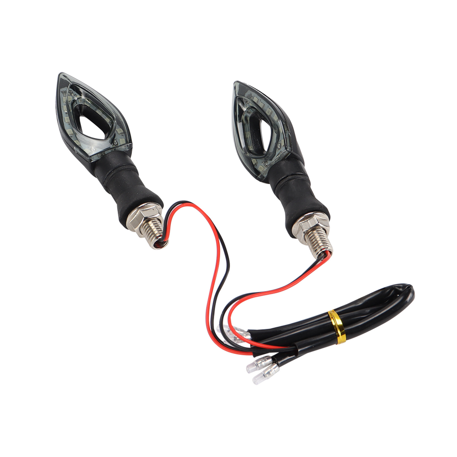 Accesorios de modificación de motocicleta hueco conjunto de luz de dirección LED iluminación de motocicleta modificación de luz de curva 12V luz de dirección