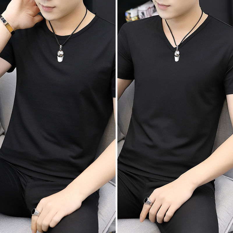 2件】モーダル男性アイス半袖tシャツ夏ファッション男性服ビッグサイズ氷感速乾上服男|undefined
