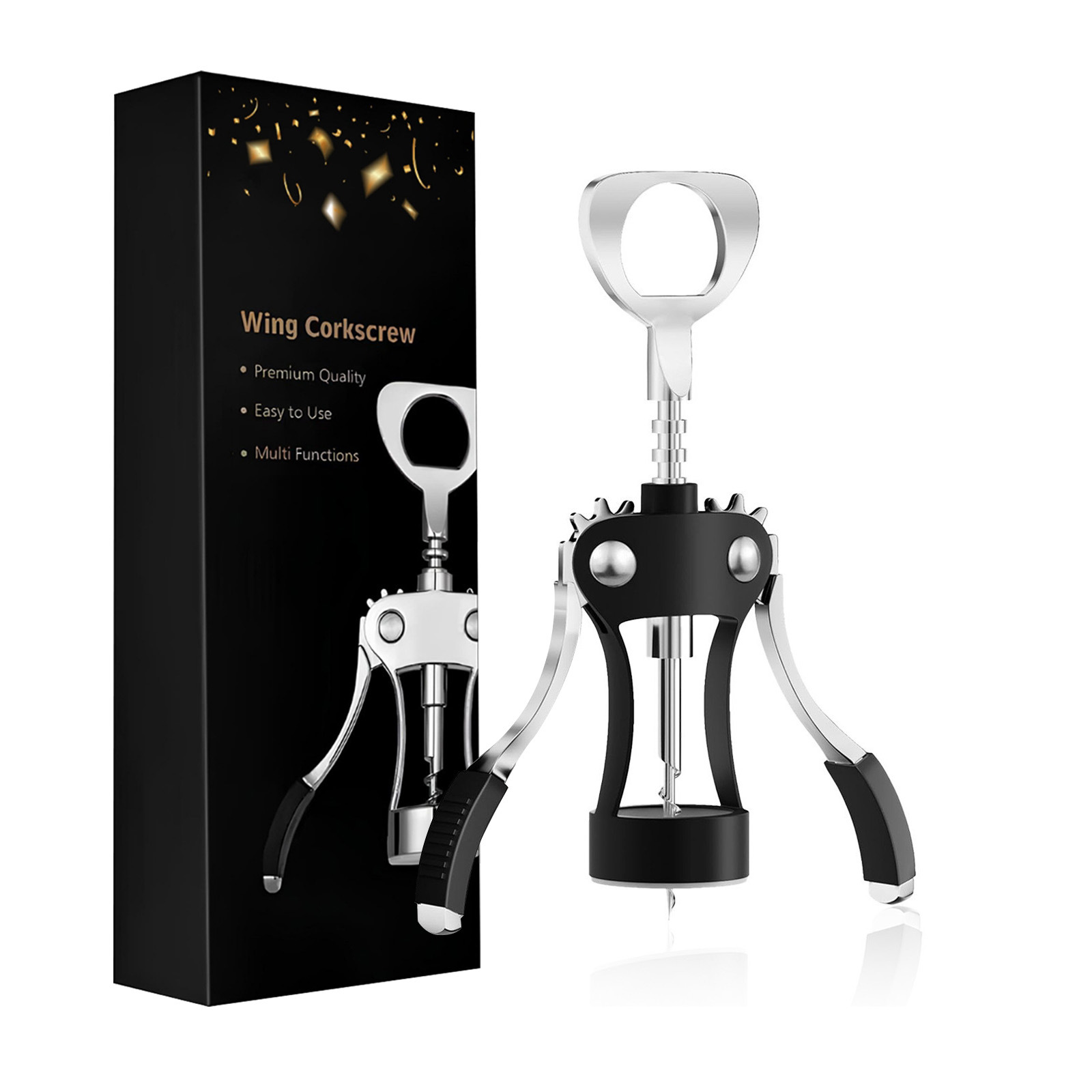 블랙 윙 병따개(컬러 박스)