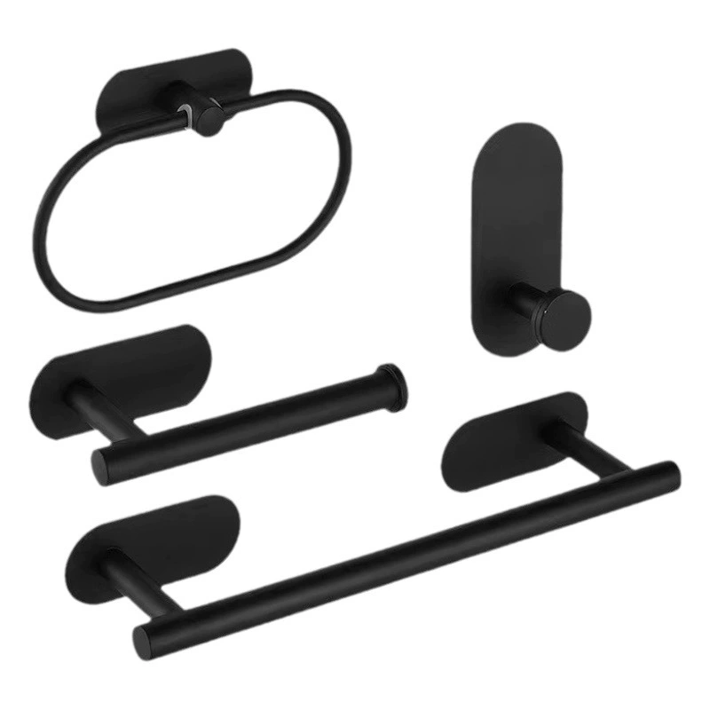 Набор для ванной комнаты: держатель для бумажных полотенец из нержавеющей стали без сверления, держатель для пищевой пленки, полотенцедержатель для кухни, держатель для туалетной бумаги