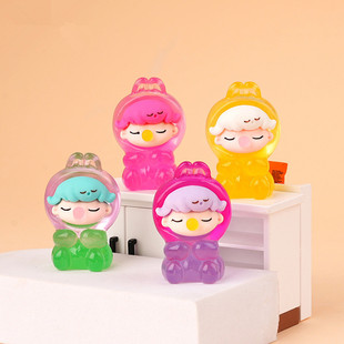 Luminous Dimo Bubble Squirrel Trendy Resin Crafts Home Decoration DIY Car Three-Dimensional Doll Small Figure