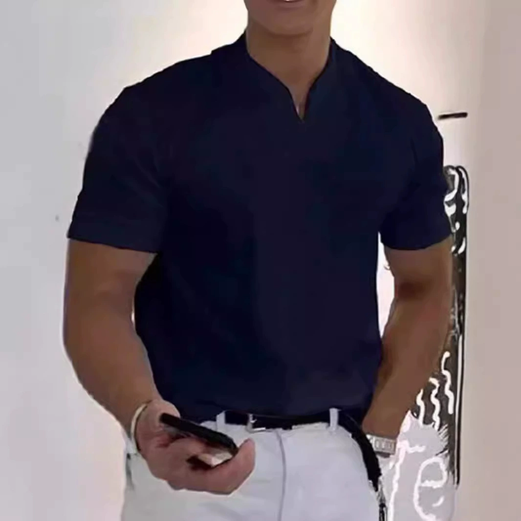 2024 весна и лето мужчины простые и щедрые трансграничные взрывные короткие рукава T