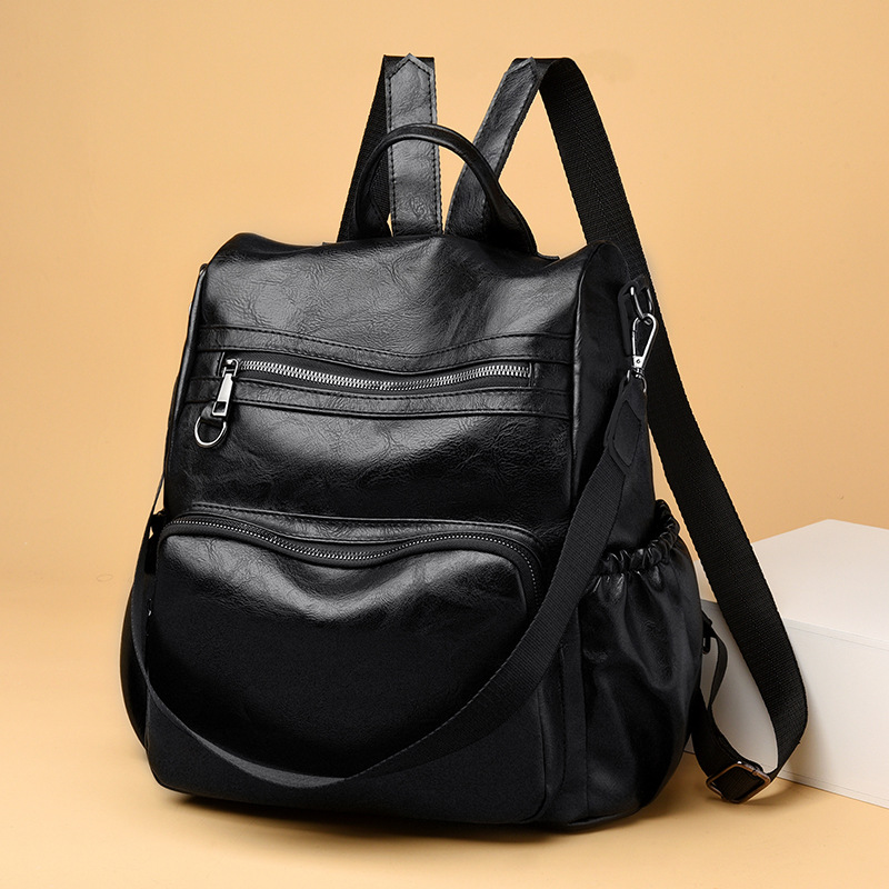 Cross-Border Bag Amazon Pu Backpack for Women 2026 New Anti-Theft Backpack for Women Fashionable Casual Large Capacity Backpack