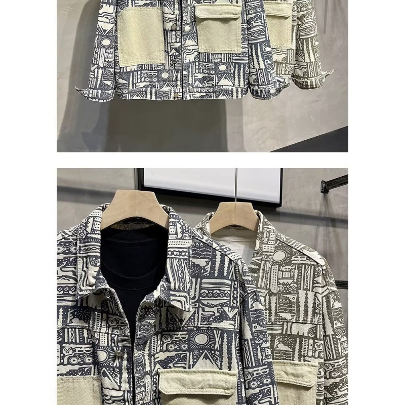 Men's Clothing Neutral BF style ethnic style retro spring jacket men's coat student youth tops 2024 new_voghion.com