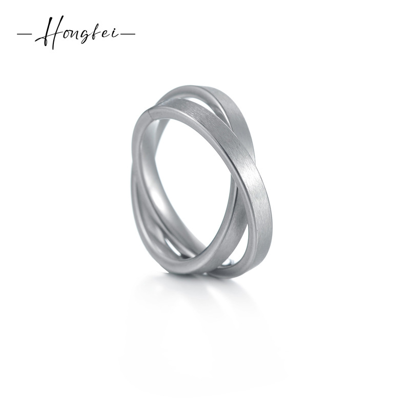 Brand small design ring stainless steel for men and women hip-hop…