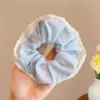 3# polka dot stripes-blue-12.5cm