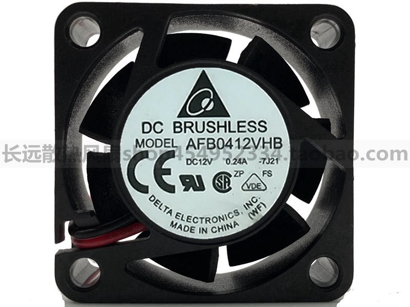 原装全新Delta台达 4015 12V 0.24A AFB0412VHB 双滚珠散热风扇