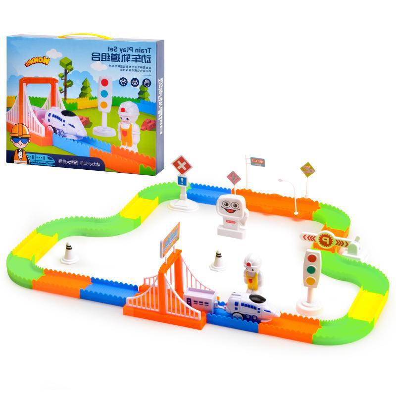 어린이 조립 트랙 고속철도 장난감