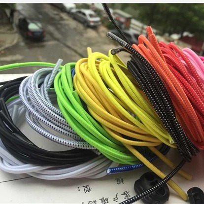 宝宝免绑不用系鞋带 圆形扣子鞋带 儿童方便猪鼻扣一脚蹬松紧鞋带