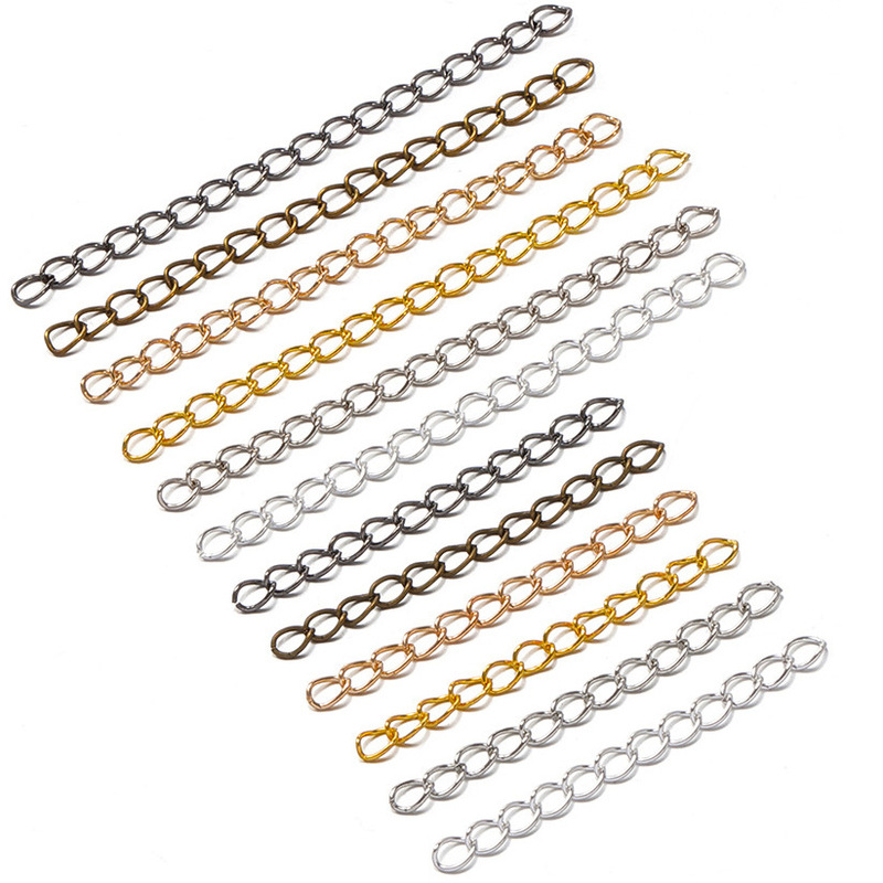 Extension Chain Bracelet Earrings Tail Chain Extension Chain Non-Fading Adjustment Chain DIY Jewelry Accessories Diamond Chain Material Extension Chain Bracelet Earrings Tail Chain Extension Chain Non-Fading Adjustment Chain DIY Jewelry Accessories Diamond Chain Material