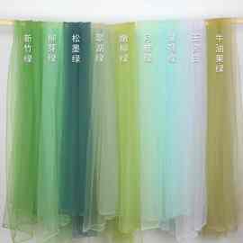 婚庆网纱幔布料婚礼毕业背景瀑布彩纱装饰活动户外拍摄布置白色纱
