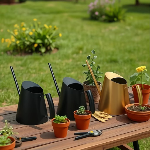 Regadera vintage de acero inoxidable para jardinería, regadera de metal con boquilla larga, productos metálicos, regadera nórdica, venta al por mayor de artículos florales