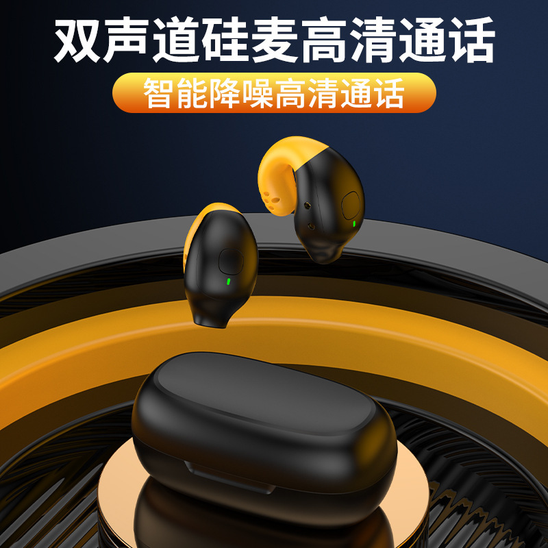 Auriculares Bluetooth R18 pantalla digital inalámbrica real no-en-oído auriculares de alta tecnología nueva conducción ósea del oído auriculares Bluetooth