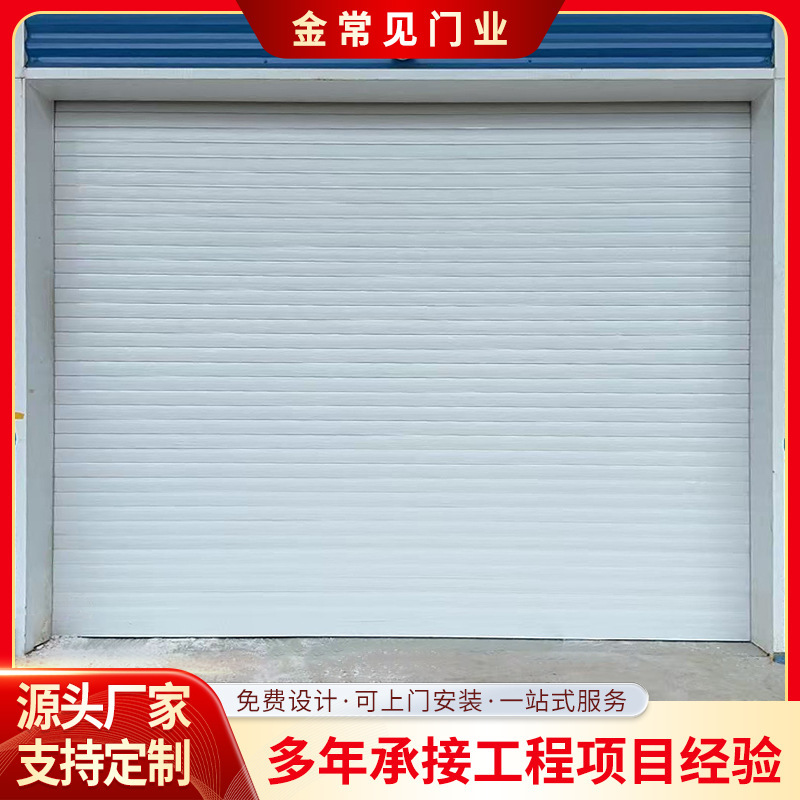 Factory and Warehouse Wind-Resistant Rolling Doors, Industrial Electric Rolling Doors, Anti-Theft Rolling Doors for Shops and Stores, Direct Supply from the Manufacturer