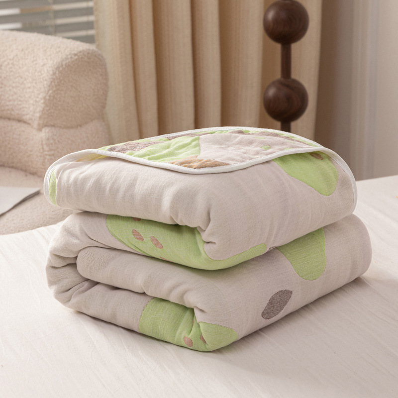 (green pear) / 90x 100cm "cotton 6 layer yarn" baby