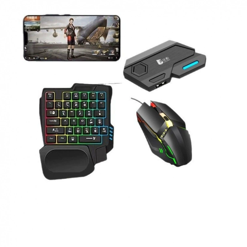 One-handed keyboard and mouse converter Peace Elite Android peripheral handle automatic gun pressing MIX SE Jiaying Throne