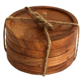 厂家直供家用木质杯垫简易木质玻璃杯底座桌面摆台式隔热垫茶杯垫