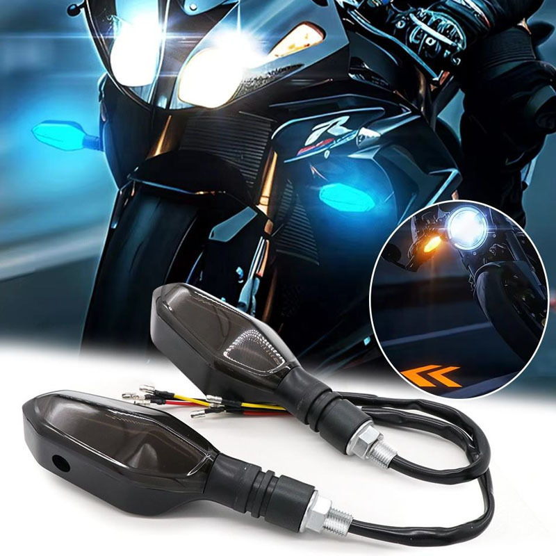 Motorcycle Accessories Electric Vehicle Modified Projector Lamp Ambient Light Scooter Turn Signal 12V Direction Light Turn Light