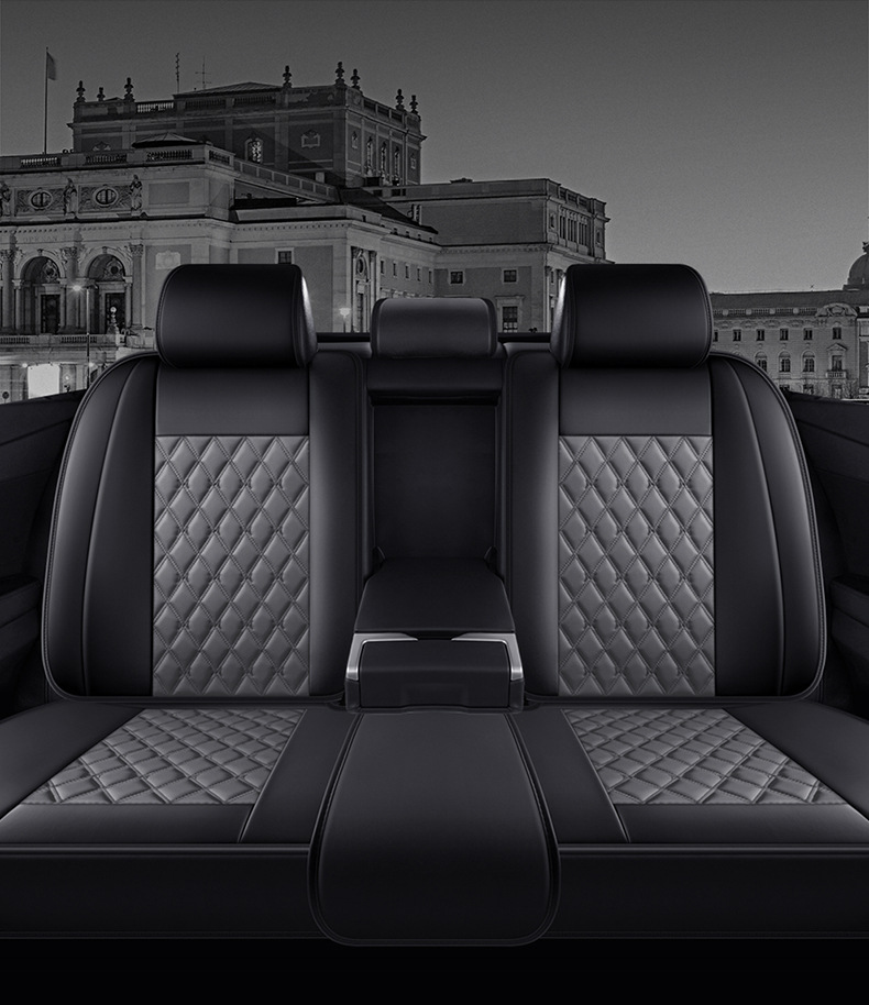 24 years of cross-border leather Amazon foreign trade full leather diamond car cushion four-season cushion five-seat all-inclusive seat cover cushion