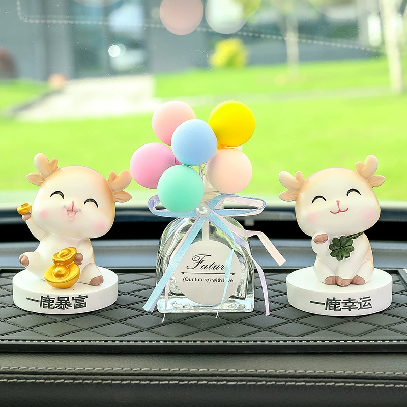 Украшения для автомобилей Yilu Ping An Украшение центральной консоли автомобиля Креативные интернет-знаменитости Симпатичные оленевые автомобильные принадлежности
