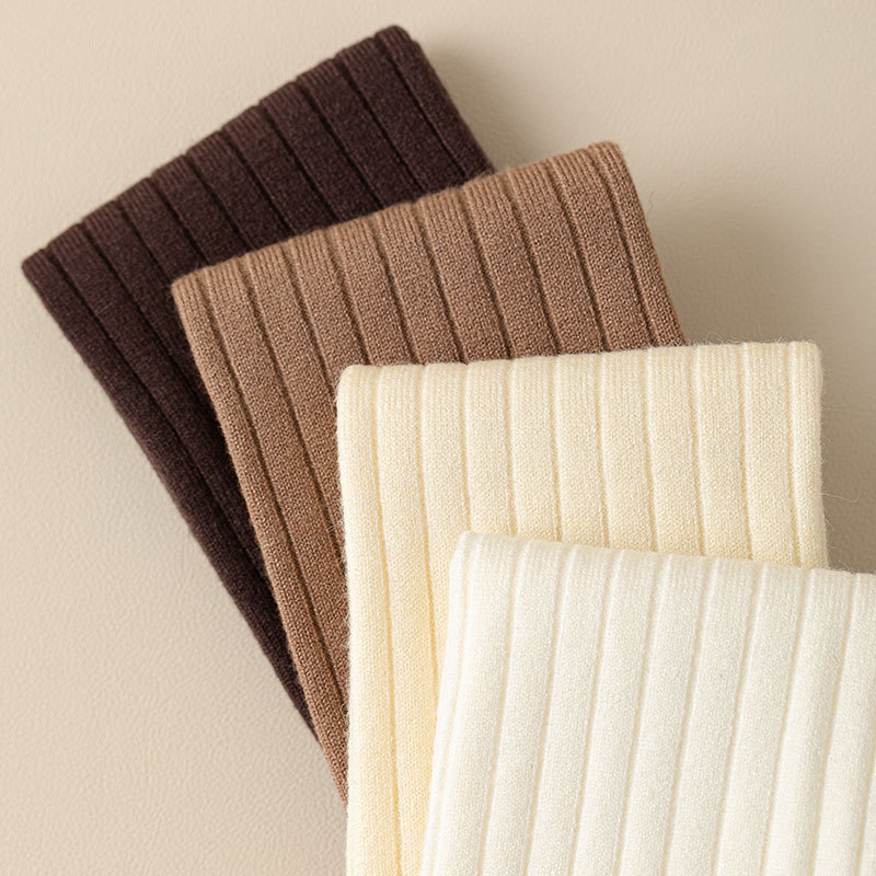 Calzini sopra il ginocchio in cashmere, calzini in pile da donna, autunnali e invernali, calzini lunghi, spessi e caldi, calzini alti invernali fino al ginocchio_voghion.com