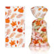 Thanksgiving Maple Leaf Element Autumn Harvest Party Cellophane Cookies Snack Gift Bag OPP Transparent Flat Pocket
