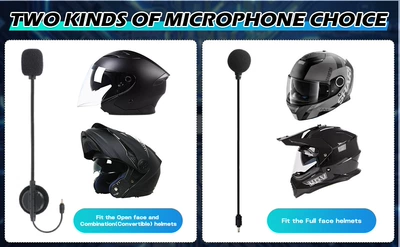 Bt-S5 Dual-Chip Helmet Bluetooth Headset Motorcycle Intercom Headset Helmet Intercom for 3 to 10 People to Communicate Together (Motorcycle Helmet Headset) - bt-s5-soft-and-hard-wheat-two-in-one-wheat