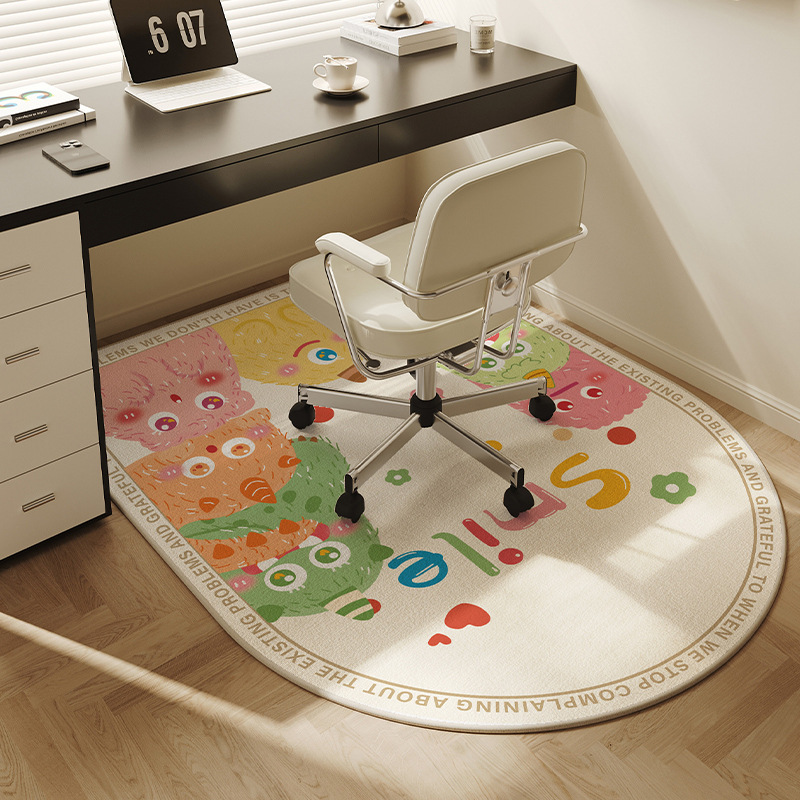 푹신한 작은 괴물 벨기에 벨벳 카펫 - 크고 둥근 모서리