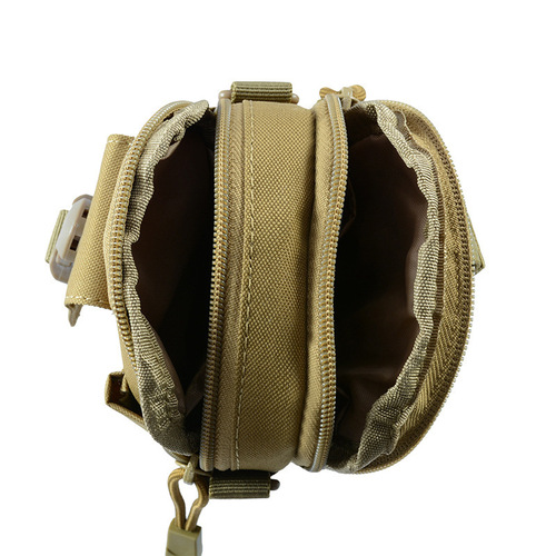 Tactical outdoor sports camouflage waist bag for military fans, multi-functional mobile phone waist bag, outdoor sports tactical small waist bag for men